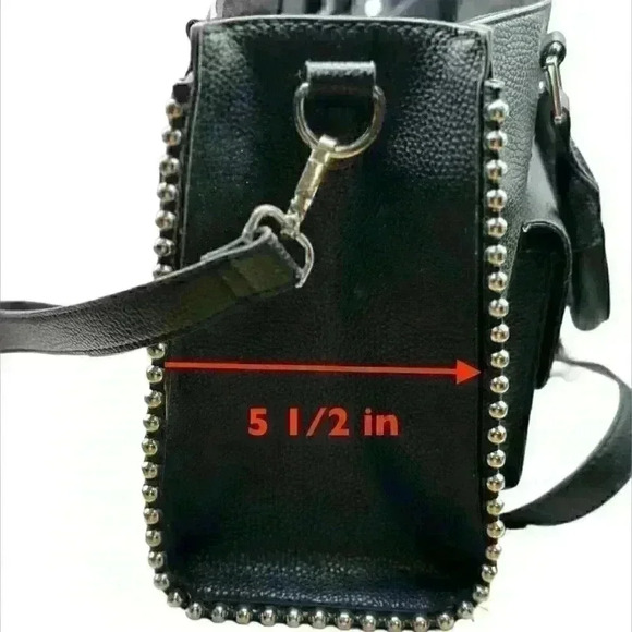 NWT Steve Madden BMarlow Satchel Smoke Black - Picture 10 of 13